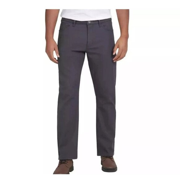 NEW Weatherproof Vintage Men's 34X29 Fleece-Lined Stretch Canvas Pants Blue - Picture 1 of 11